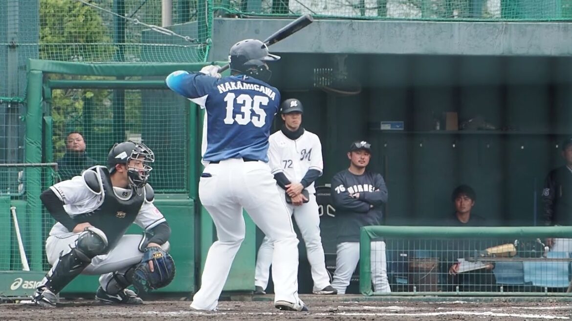 2024.04.06 千葉ロッテ-埼玉西武(ロッテ浦和) 仲三河優太 打席シーン