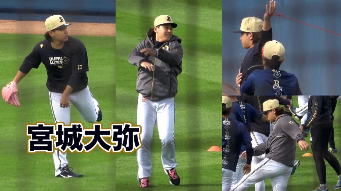 【秋季練習】黙々と練習をこなす宮城大弥