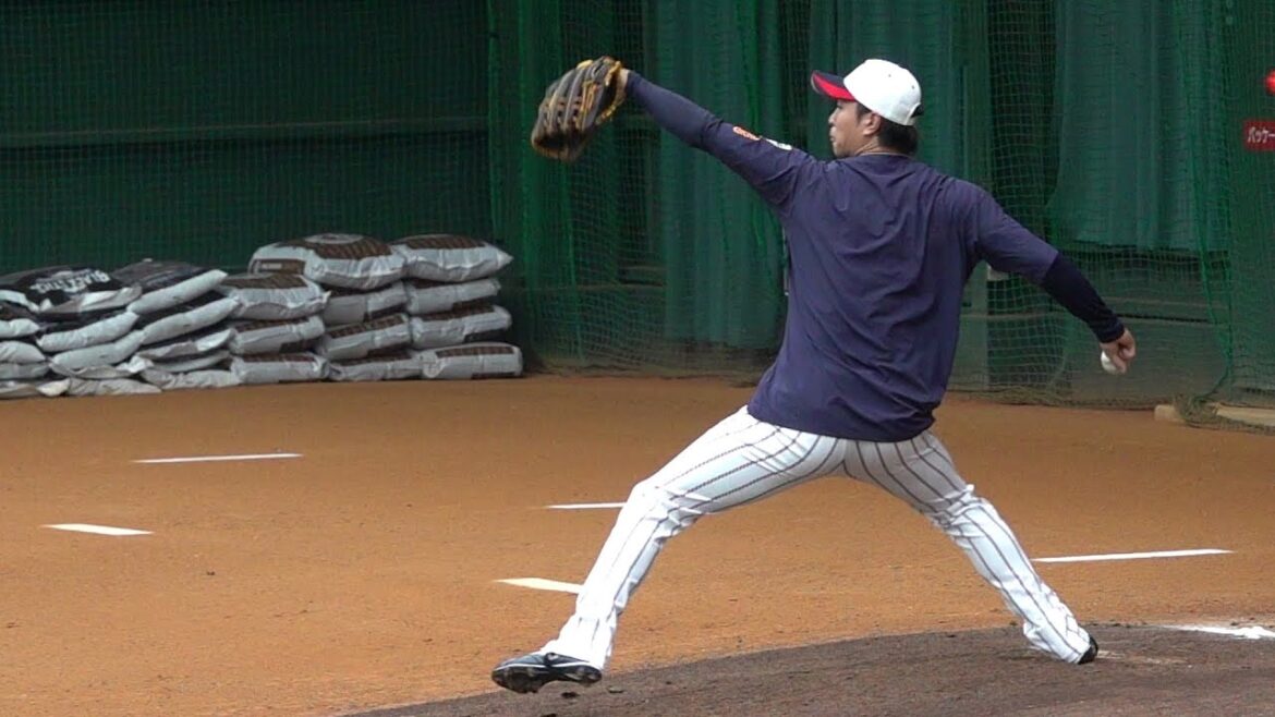 侍ジャパン高橋宏斗ブルペン投球（2024 1031）