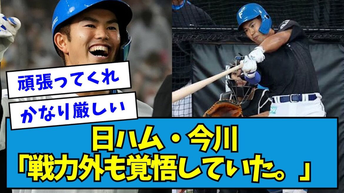 【頑張れ】日ハム・今川「戦力外も覚悟していた。」【なんJ反応】