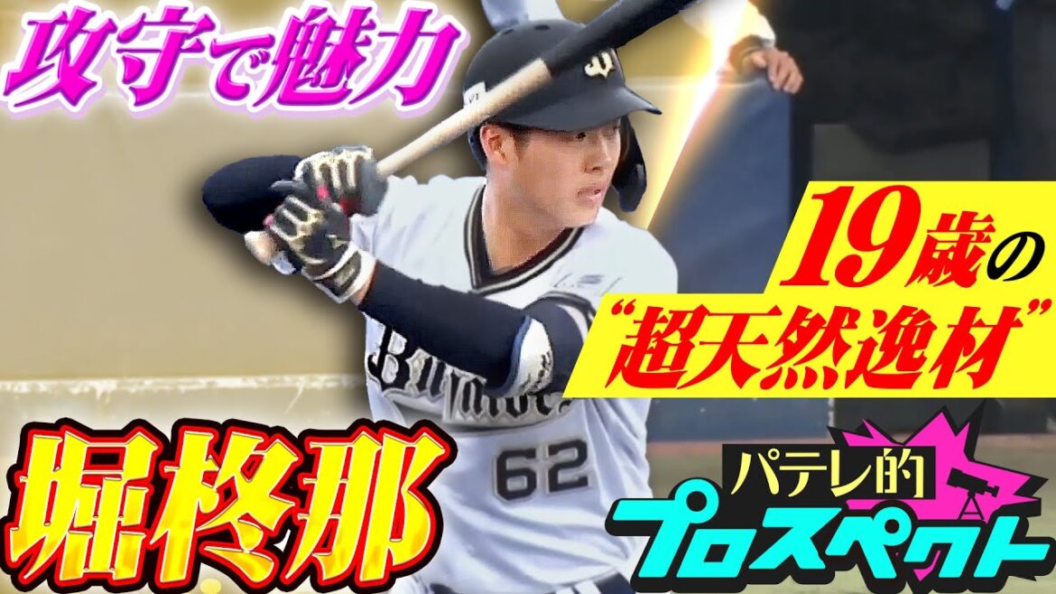Pacific-League: 【パテレ的プロスペクト】堀柊那『攻守で魅力あふれる19歳の”天然逸材”…打撃フォームは〇〇にそっくり!?』 【パテレ的プロスペクト】堀柊那『攻守で魅力あふれる19歳の”天然逸材”…打撃フォームは〇〇にそっくり!?』
