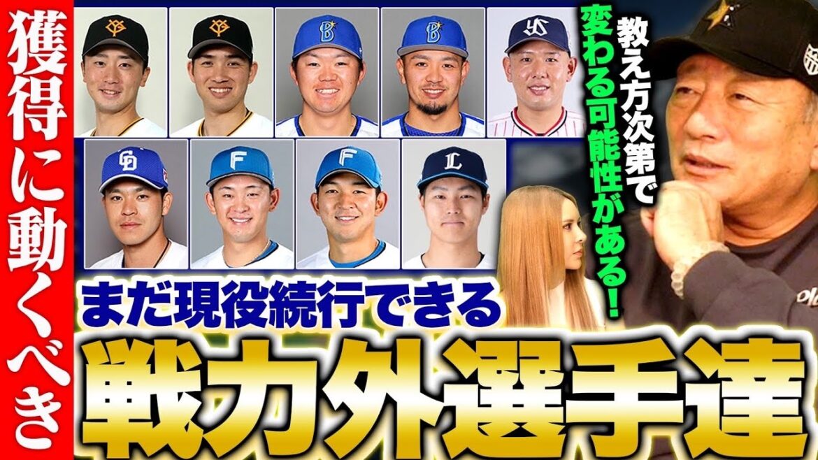 【戦力外通告】プロ野球2024年戦力外選手の中で高木豊GMが選ぶ可能性のある選手を語ります!