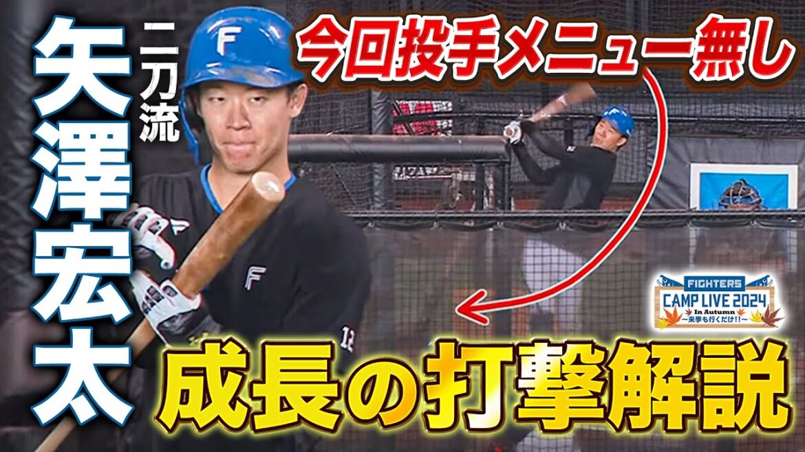 今秋は投手メニューなしで“二刀流封印”矢澤宏太の打撃練習を解説<11/3ファイターズ秋季キャンプ2024> 今秋は投手メニューなしで“二刀流封印”矢澤宏太の打撃練習を解説<11/3ファイターズ秋季キャンプ2024>
