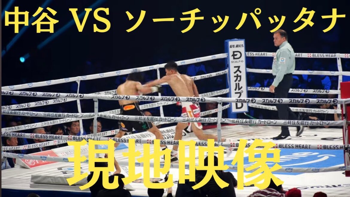 中谷潤人 vs ペッチ･ソー･チットパッタナ 現地映像 第6R衝撃のTKO WBC世界バンタム級タイトルマッチ　Junto Nakartani vs Petch SorChitpattana