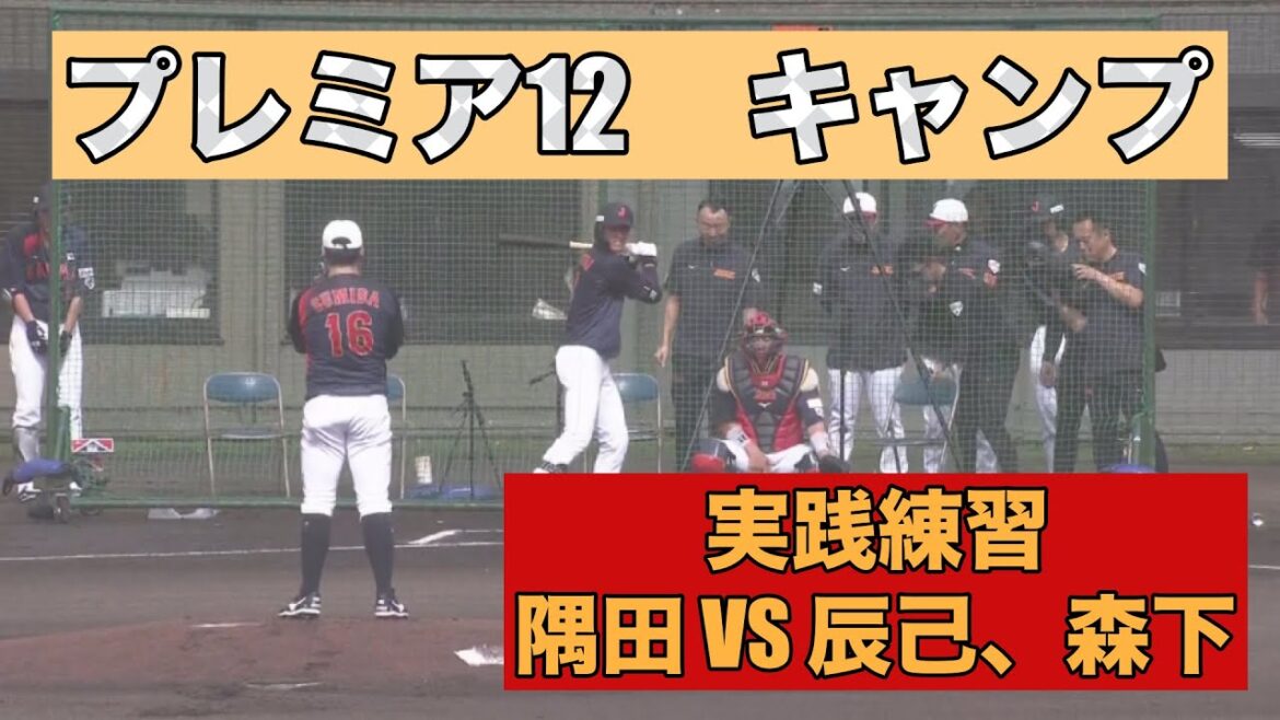 プレミア12 実践練習風景