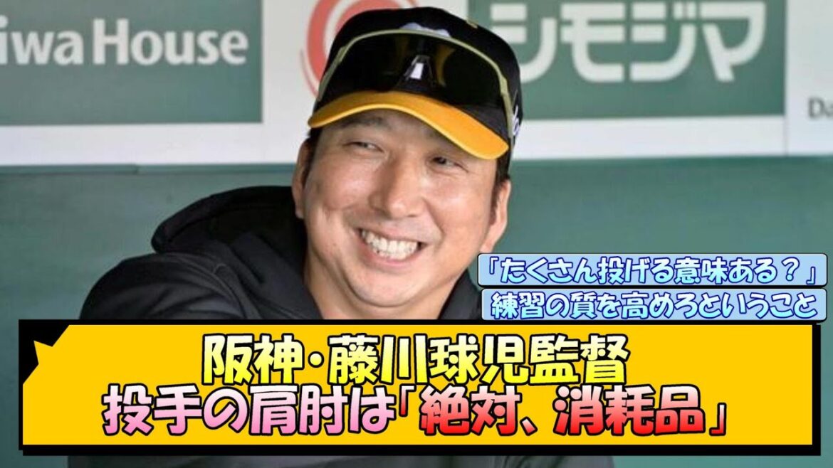 阪神・藤川球児監督 投手の肩肘は「絶対、消耗品」【なんJ/2ch/5ch/ネット 反応 まとめ/阪神タイガース/藤川球児】