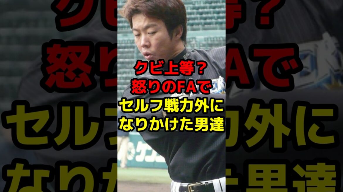 クビ上等？怒りのFAでセルフ戦力外になりかけた男達#shorts #野球 #プロ野球 #クビ #fa #日本ハム #移籍