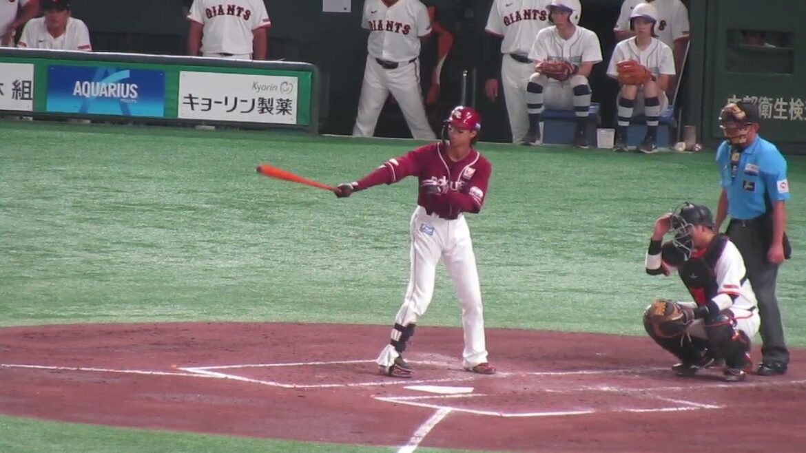 【イーグルス】武藤敦貴の打撃フォーム2024年9月22日 イースタンリーグ 東北楽天ゴールデンイーグルス