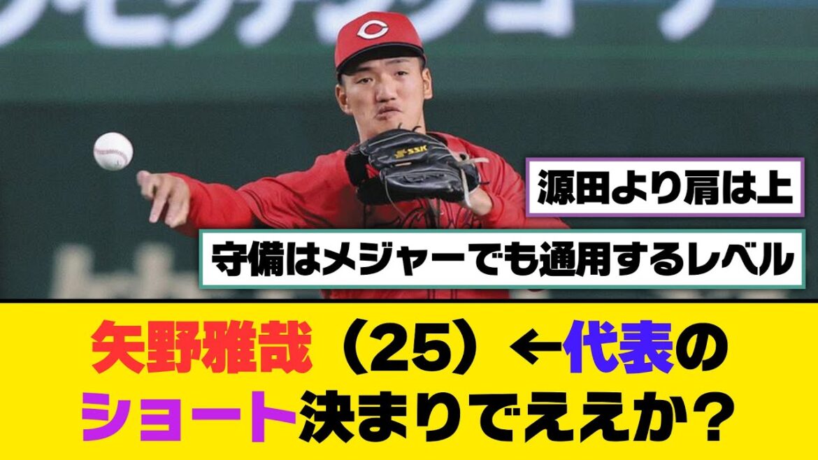 矢野雅哉（25）←代表のショート決まりでええか？【5ch/2ch】【なんj/なんg】【反応集】