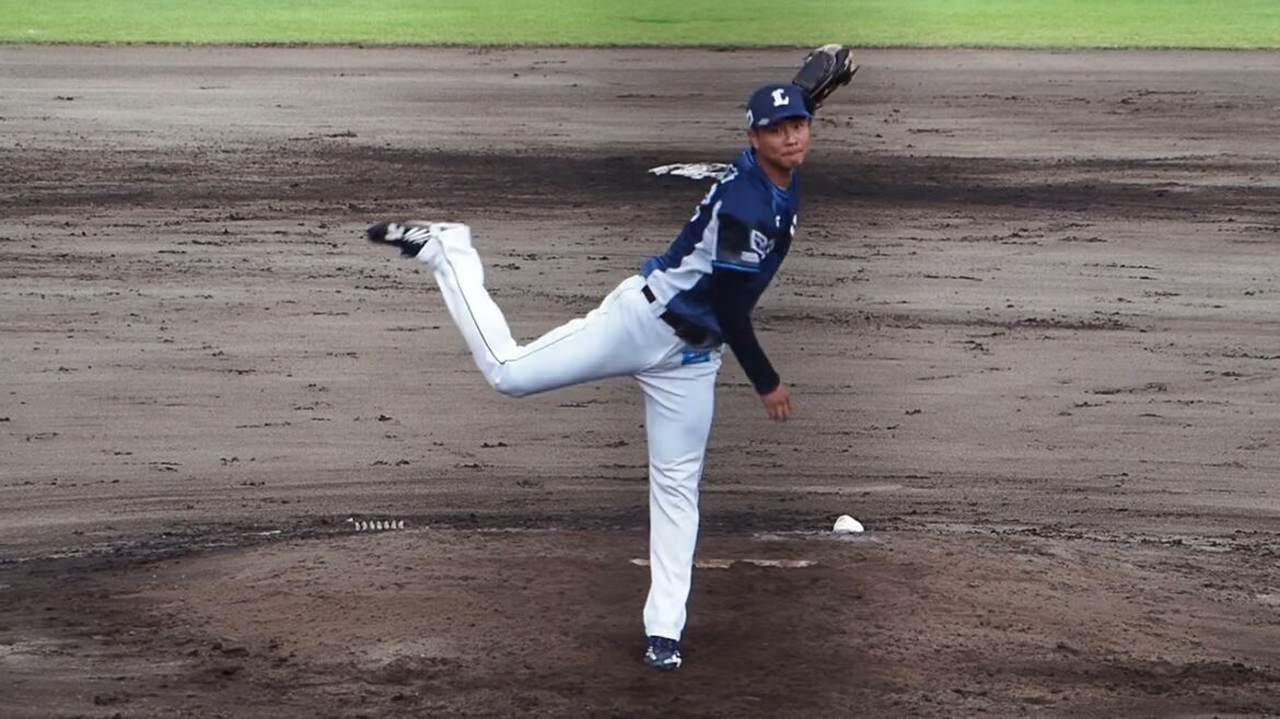 2023.07.09 阪神-埼玉西武(三条パール金属) 大曲錬 投球シーン