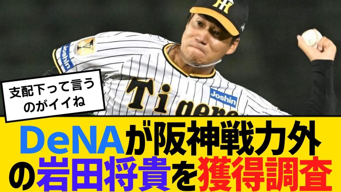 DeNAが阪神戦力外の岩田将貴を獲得調査 【ネットの反応】【反応集】 DeNAが阪神戦力外の岩田将貴を獲得調査 【ネットの反応】【反応集】