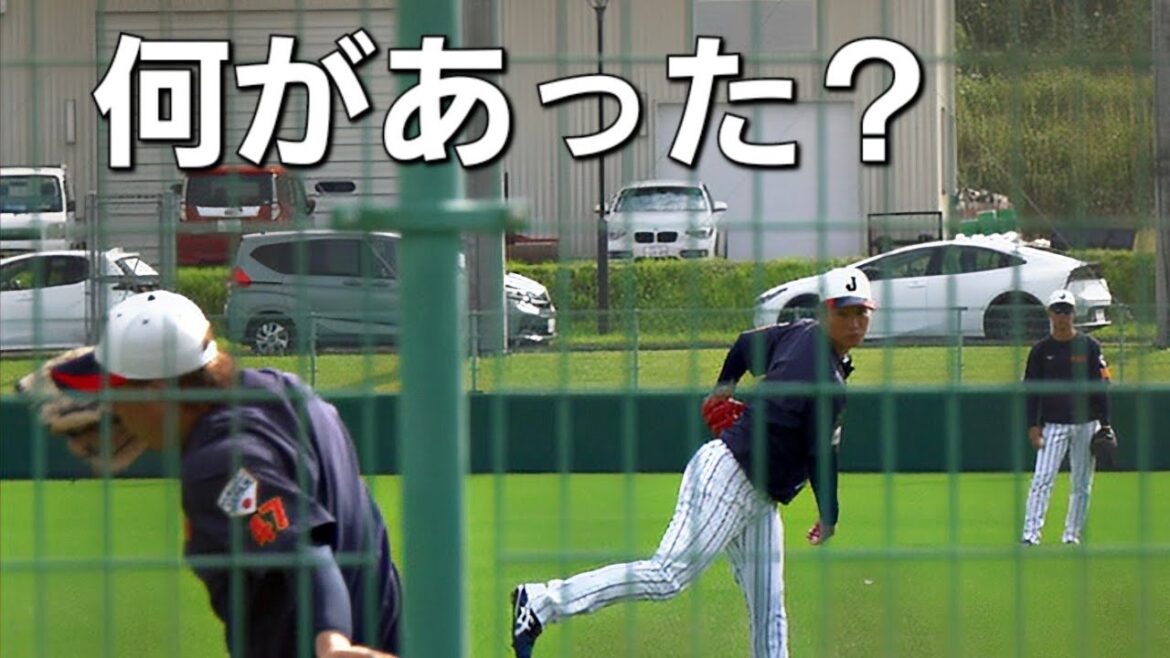 侍ジャパン清水達也&鈴木昭汰キャッチボール(2024-1105)