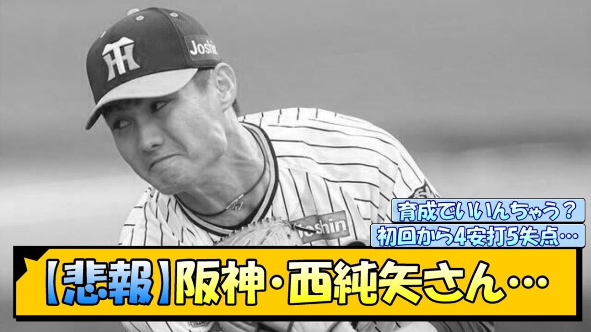 【悲報】阪神・西純矢さん…【なんJ/2ch/5ch/ネット 反応 まとめ/阪神タイガース/岡田監督/藤川球児】