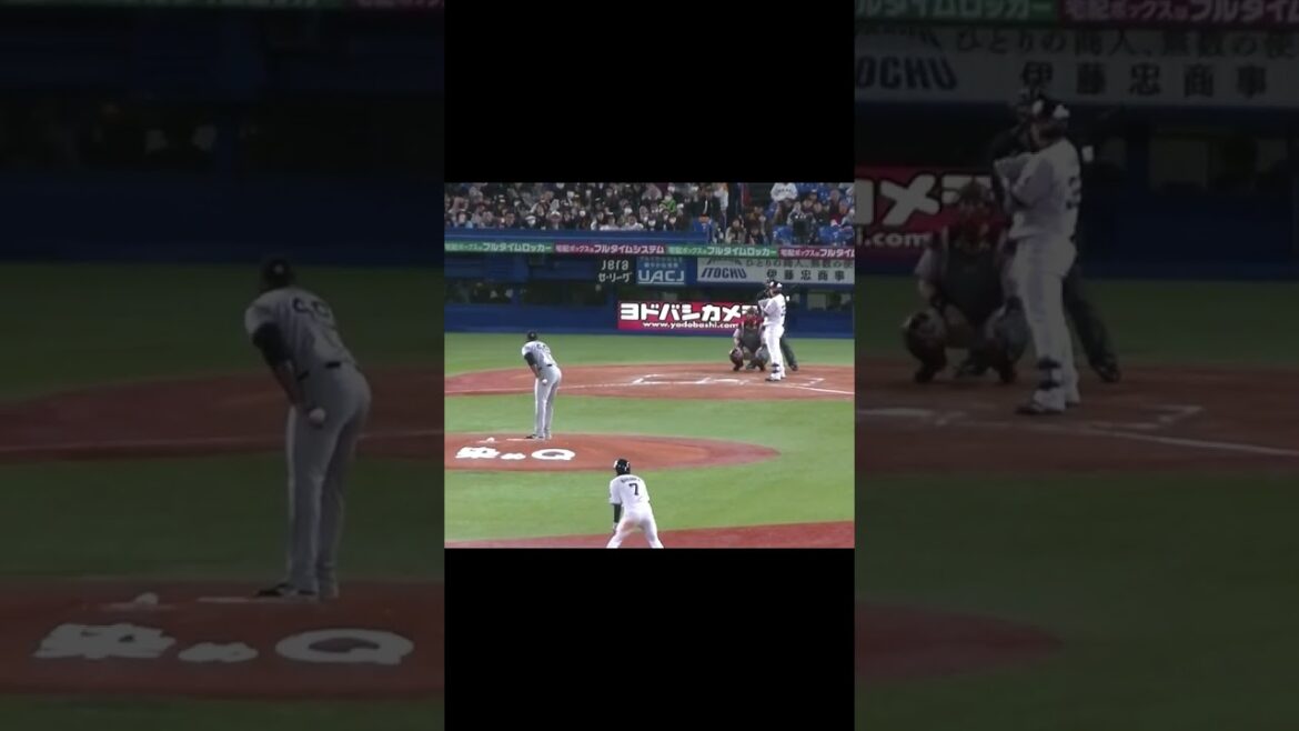 バルドナード 元巨人 北村拓己を三振（2024年4月11日 ヤクルトスワローズ 対 読売ジャイアンツ） #北村拓己