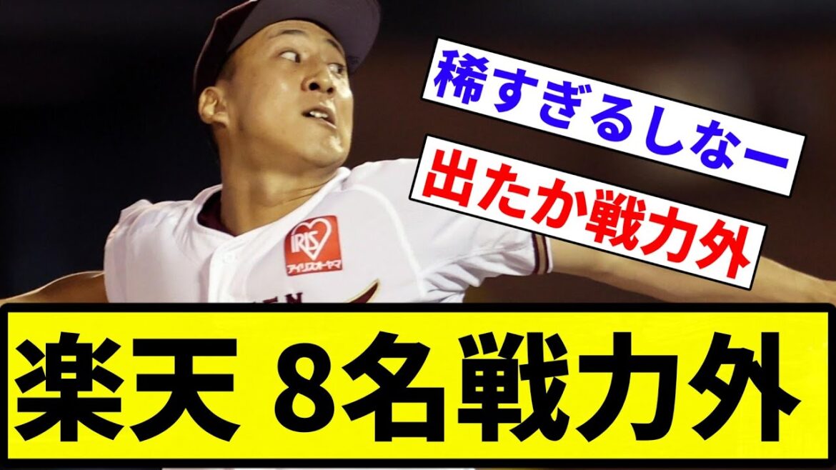 【戦力外】楽天 8名戦力外【反応集】【プロ野球反応集】