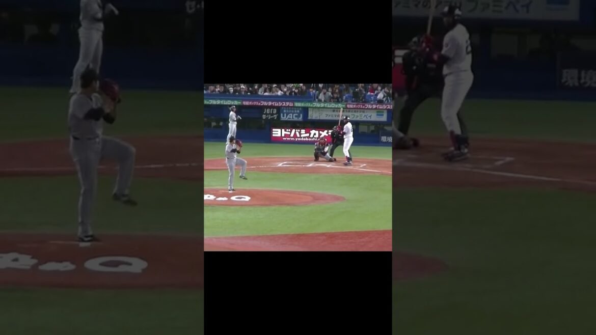 サンタナをインサイドのスライダーで見逃し三振とる菅野智之（2024年4月11日 ヤクルトスワローズ 対 読売ジャイアンツ） #菅野智之