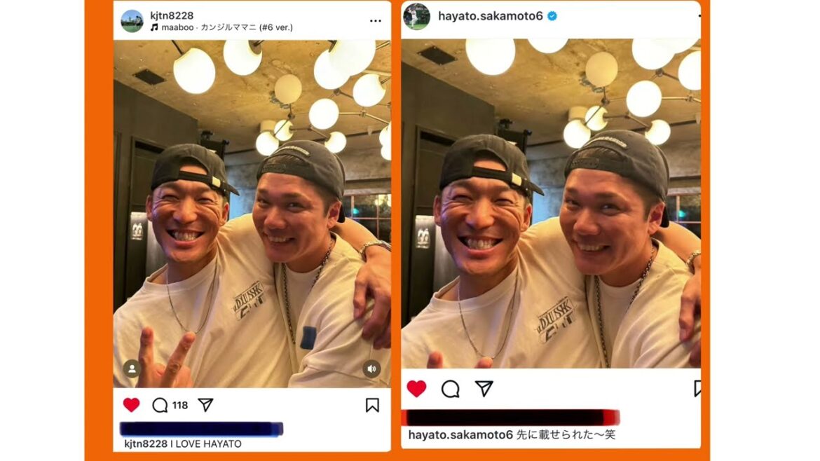 勇人元気かな　梶谷隆幸と仲良しな坂本勇人