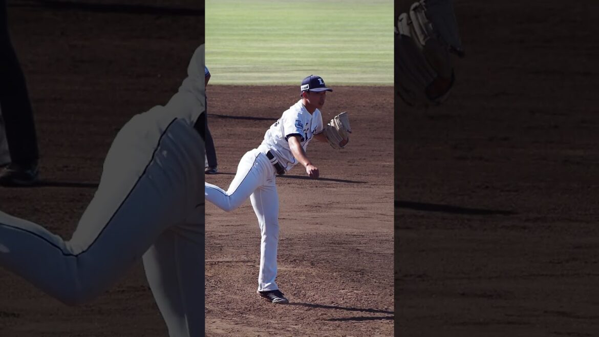 2023.07.29 埼玉西武-東北楽天(カーミニーク) 出井敏博 投球シーン