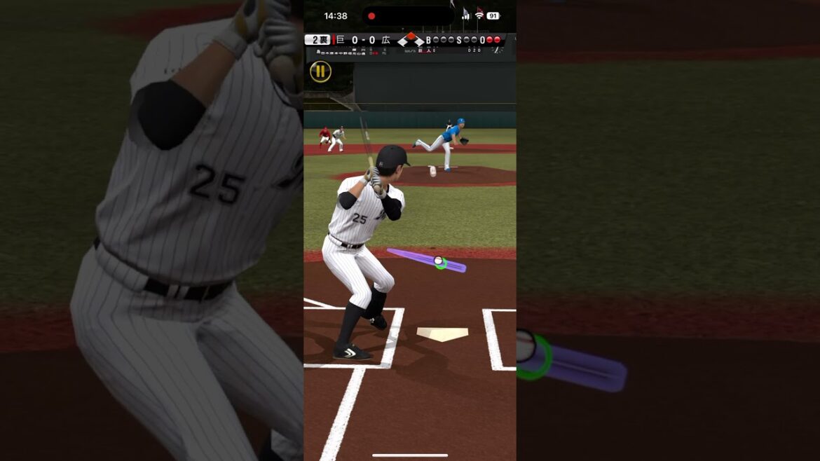 岡大海 ポール直撃ホームラン #プロスピA #千葉ロッテマリーンズ