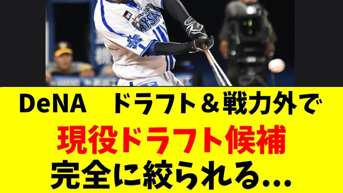 【DeNA】戦力外＆ドラフトで現役ドラフト候補がほぼ決定