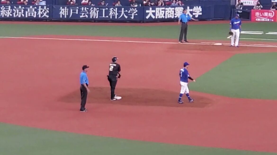 20240602【現地】若月健矢　先制タイムリーヒット　7回ｳﾗ　ｵﾘｯｸｽ･ﾊﾞﾌｧﾛｰｽﾞ@京ｾﾗﾄﾞｰﾑ大阪･ﾚﾌﾄ外野下段 日本生命ｾ･ﾊﾟ交流戦