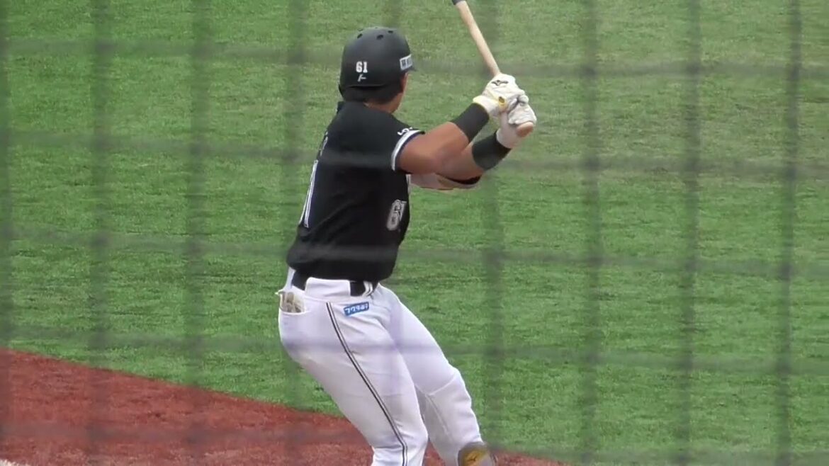 2024年9月28日イースタンリーグ  横浜DeNA ー 千葉ロッテ・ 山本 大斗 選手の第1打席