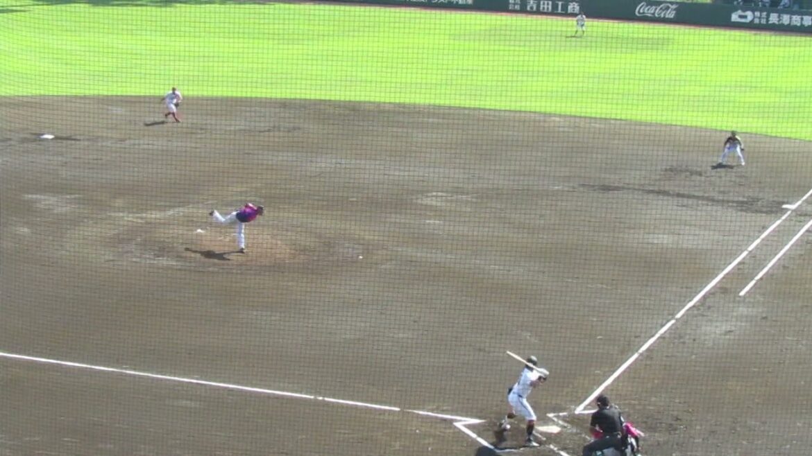 茨城アストロプラネッツ長尾光〜ジャイアンツ菊田拡和を打ち取る＜NPB独立リーグ交流戦 読売ジャイアンツ 対 BCL選抜 2024年9月12日＞
