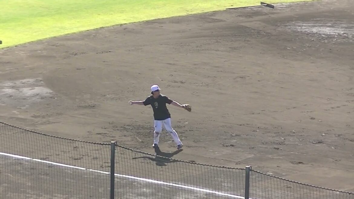 【ジャイアンツ】増田陸がサード守備練習中【巨人 秋季練習 2024年11月7日】 #読売ジャイアンツ