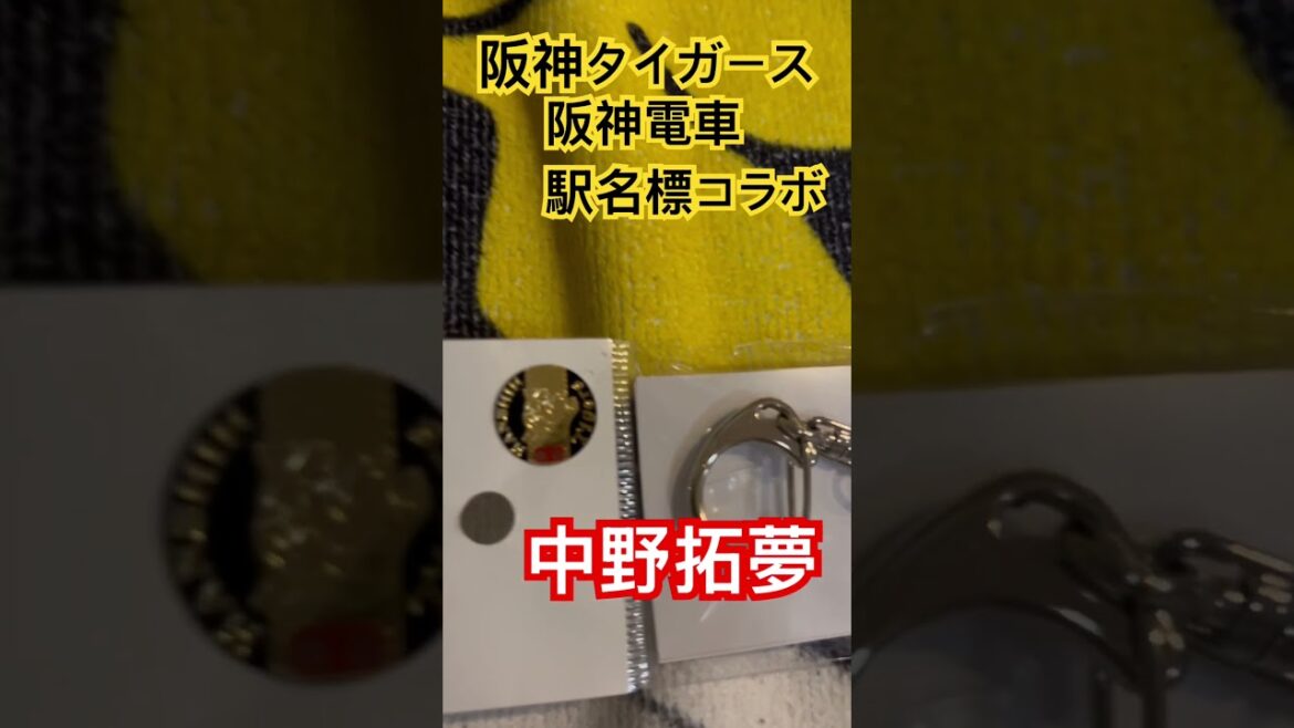 #中野拓夢  #阪神タイガース #阪神電車 コラボキーホルダー