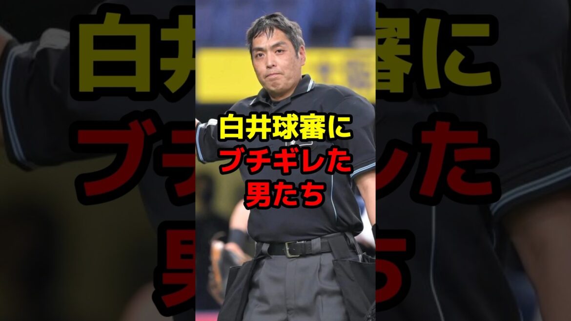 白井球審にブチギレた男たち？ #shorts #野球 #野球ネタ #白井 #ブチギレ #メッセンジャー #誤審