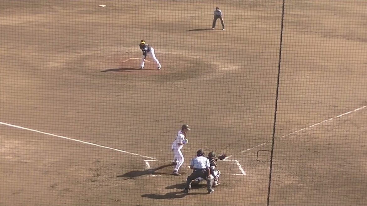 平山功太 サードゴロ もエラーを誘う全力疾走（読売ジャイアンツ3軍 対 ソフトバンクホークス3軍 2024年9月2日）