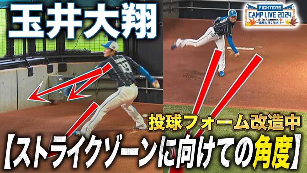 フォーム改造中 玉井大翔”角度の変化”ブルペンピッチング解説<11/8ファイターズ秋季キャンプ2024> フォーム改造中 玉井大翔"角度の変化"ブルペンピッチング解説<11/8ファイターズ秋季キャンプ2024>