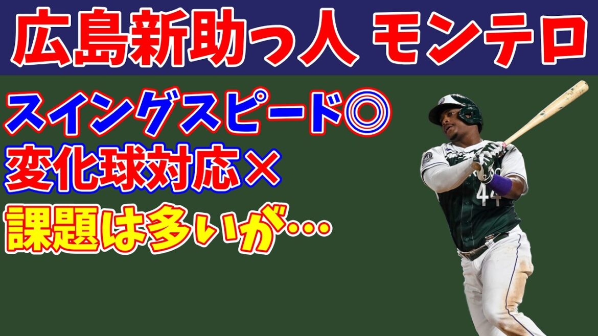 【広島入団】MLB通算21HRのロマン砲 エレフリス・モンテロについて徹底分析【成績予想】