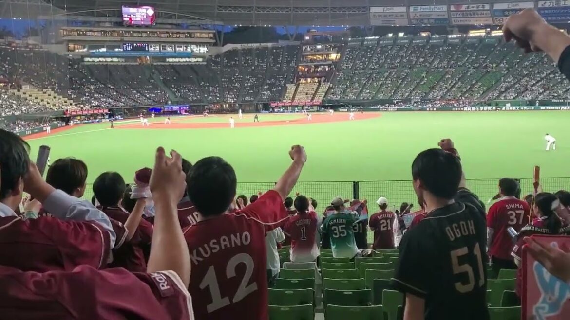 20240510　再び流れる！好機に【チャンス突撃】　東北楽天ｺﾞｰﾙﾃﾞﾝｲｰｸﾞﾙｽ　ﾁｬﾝｽﾃｰﾏ　3回表@ﾍﾞﾙｰﾅﾄﾞｰﾑ･外野ﾗｲﾄ 西武ﾄﾞｰﾑ