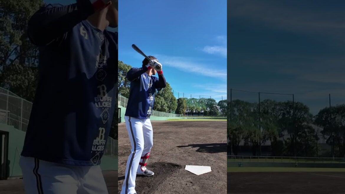 バッティング練習✨ #オリックス  #中川圭太  #声は  #元謙太