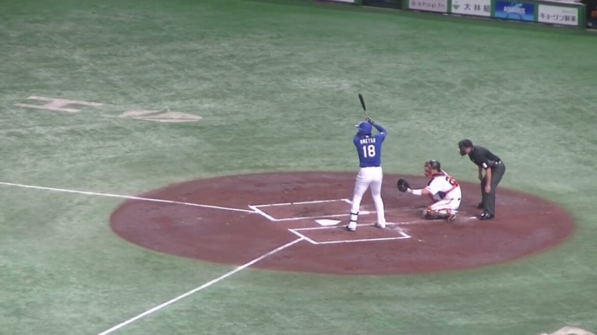 梅津晃大を三振にとる井上温大（2024年9月27日 読売ジャイアンツ 対 中日ドラゴンズ）