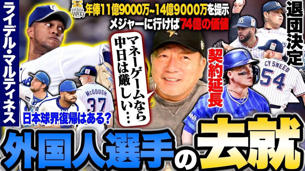 【外国人去就】Rマルティネス大争奪戦勃発‼️『確実にマネーゲームになる…』DeNAのフォードは退団ならば他球団移籍の可能性も…注目の外国人の去就について語ります！