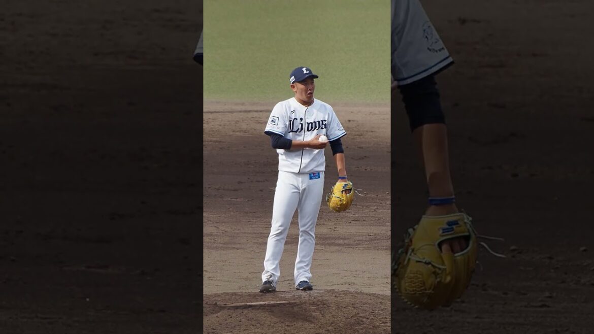 2023.09.02 埼玉西武-読売(ベーマガSTADIUM) 伊藤翔 投球シーン