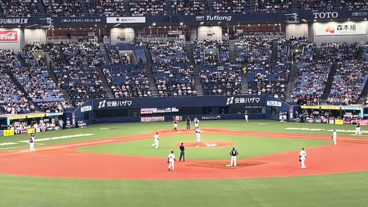 2024.9.16ピンチの場面で引退発表の比嘉幹貴登板【京セラドーム大阪】