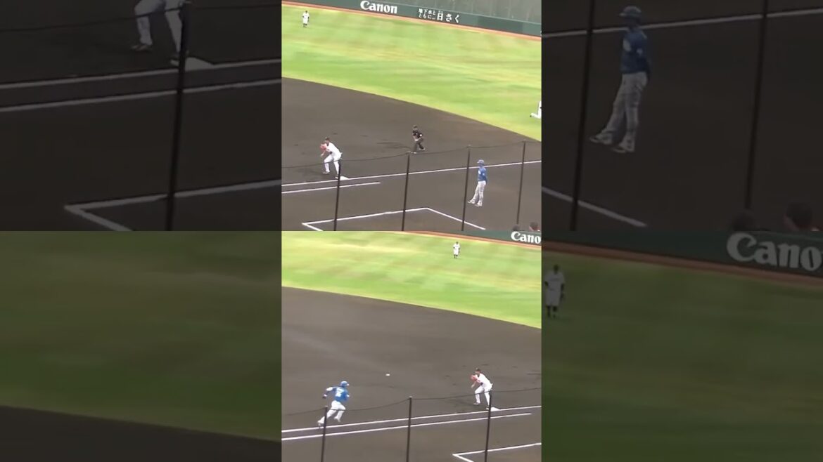 巨人 直江大輔 宮崎一樹を三振（2024年4月18日  読売ジャイアンツ対 日本ハムファイターズ 2軍）　#直江大輔