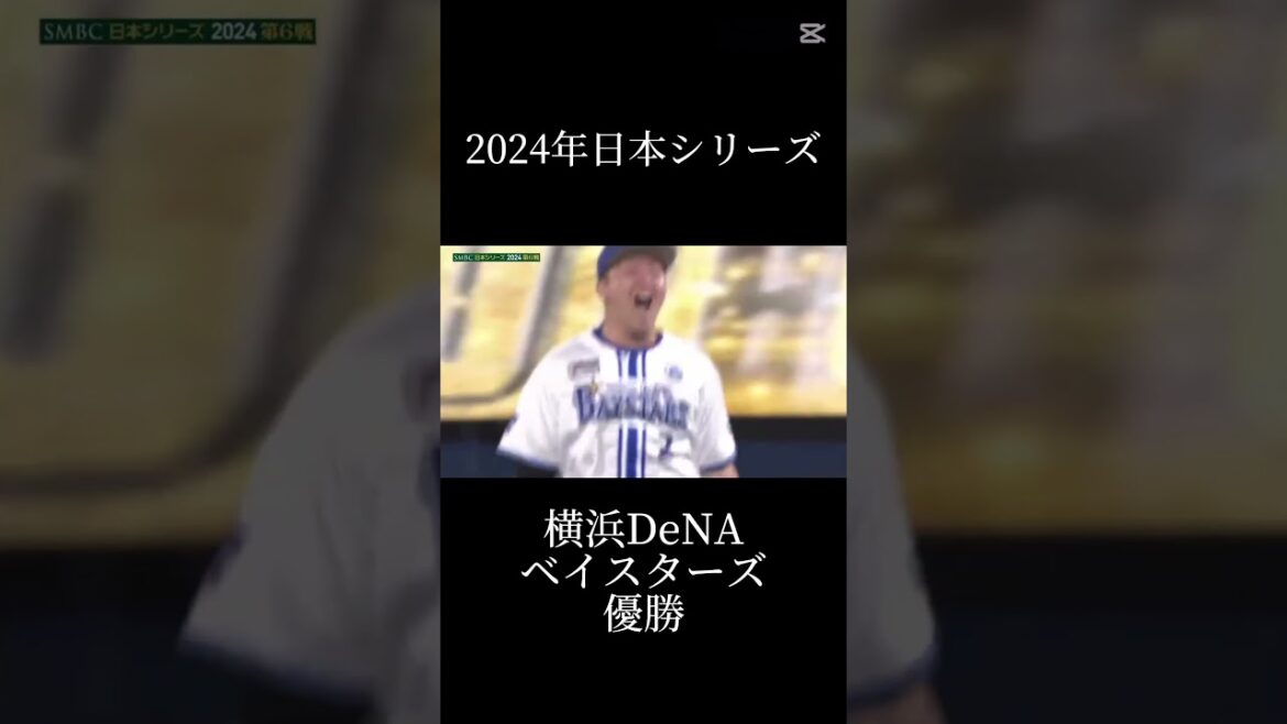 2024年日本シリーズ 横浜DeNAベイスターズ優勝#横浜優勝 #プロ野球 #日本シリーズ #日本一 #dena #ベイスターズ #優勝