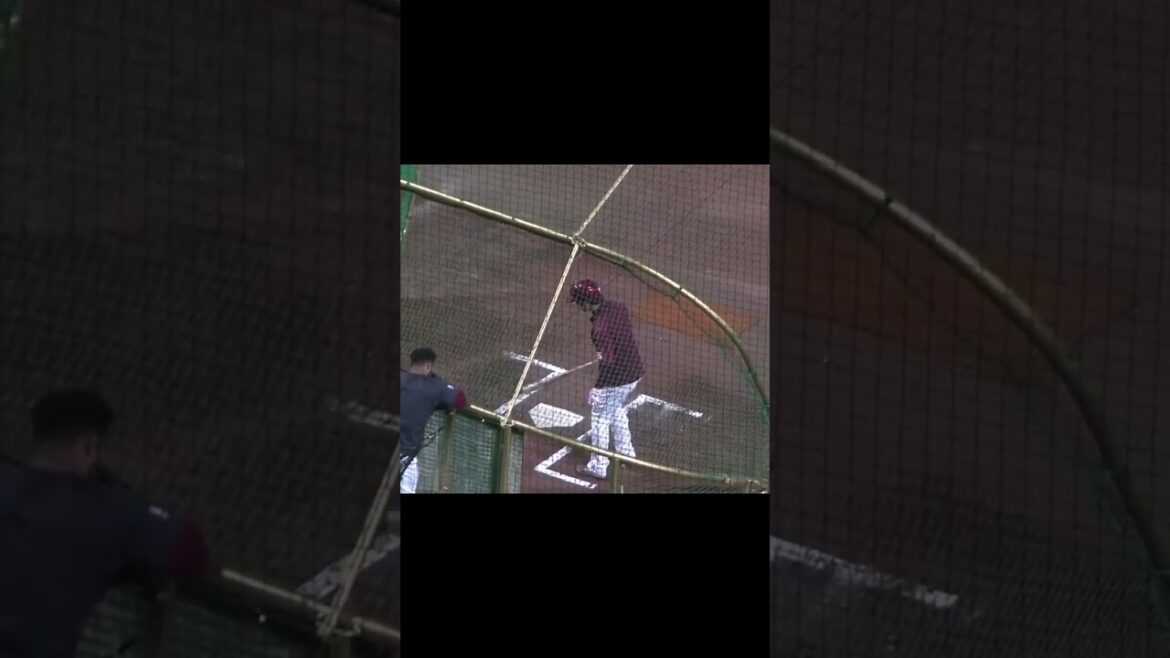 【楽天】島内宏明のフリーバッティング＜読売ジャイアンツ対 楽天イーグルス 2024年3月22日 試合前＞　#島内宏明 #フリーバッティング