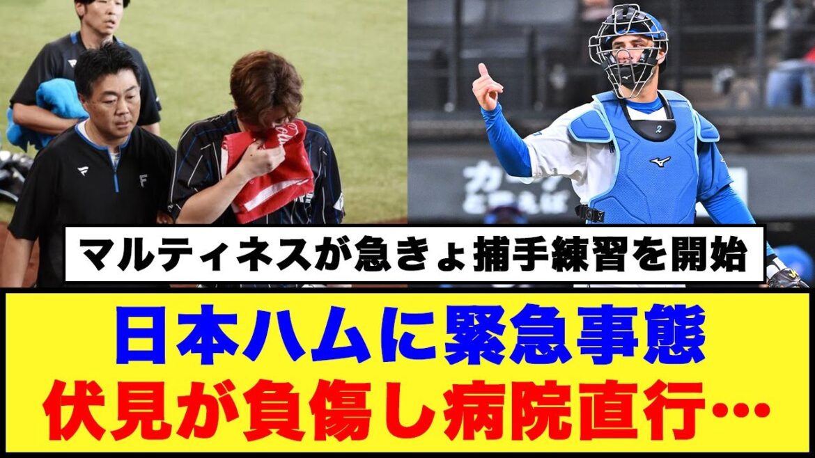 【日本ハムに緊急事態】伏見が負傷し病院直行…