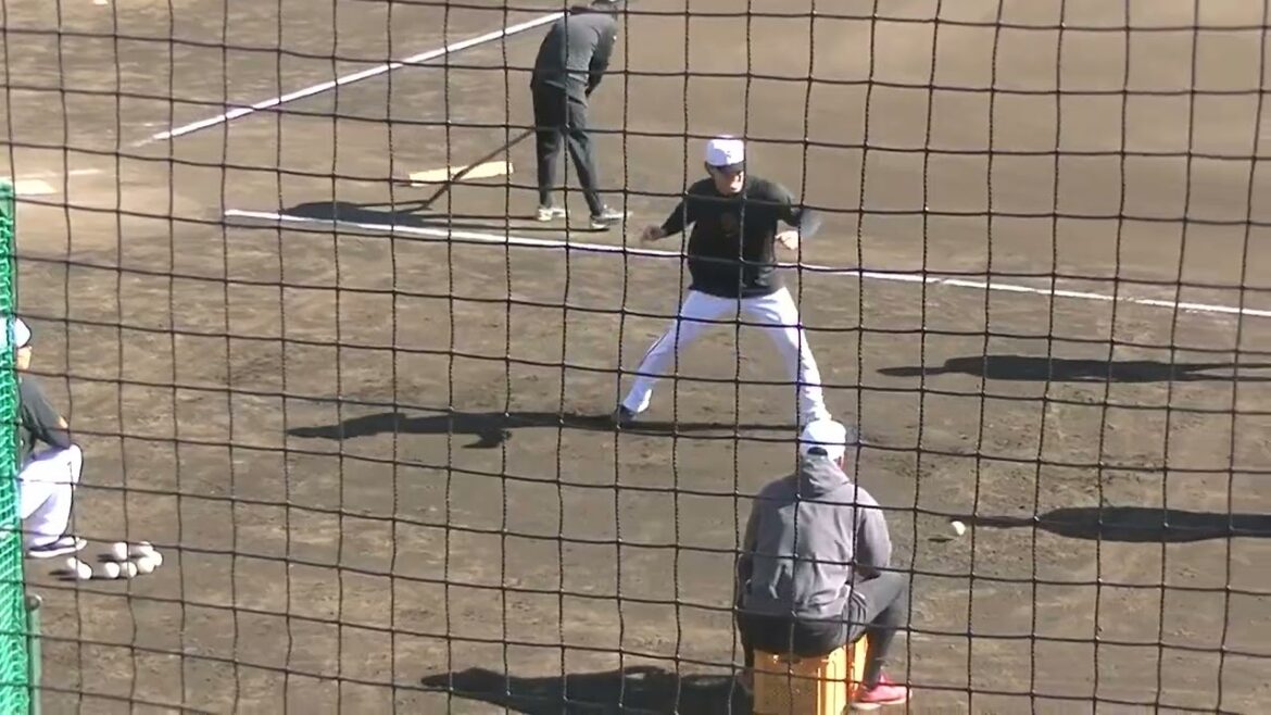 巨人 郡拓也がきつそうなフットワーク練習（2024年11月7日 読売ジャイアンツ練習）