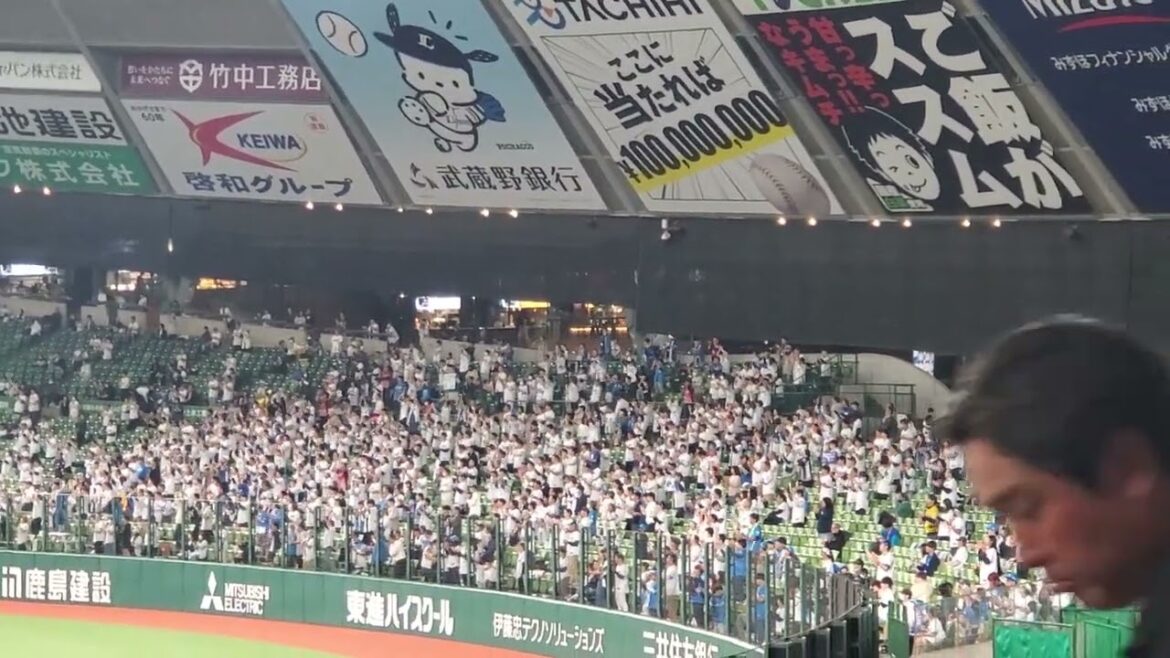 20240510　ﾍﾞｯｹﾝ正念場じゃ…【渡部健人 応援歌】　5回ｳﾗ　埼玉西武ﾗｲｵﾝｽﾞ@ﾍﾞﾙｰﾅﾄﾞｰﾑ･外野ﾗｲﾄ 西武ﾄﾞｰﾑ