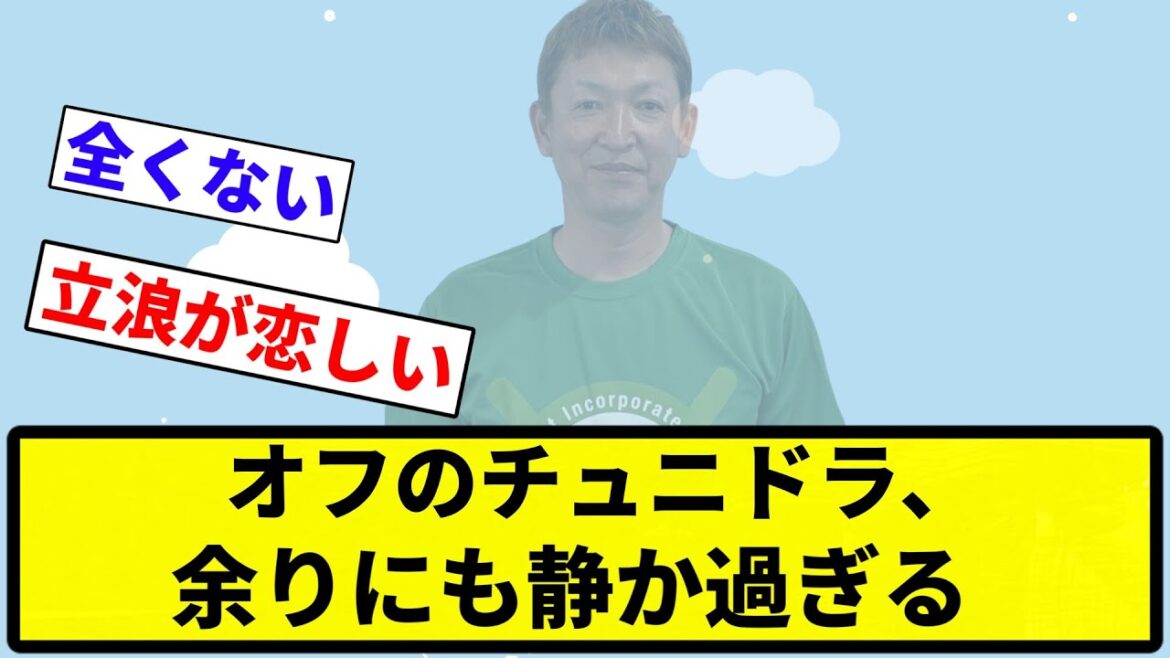 【戻ったろか？】オフのチュニドラ、余りにも静か過ぎる【プロ野球反応集】【1分動画】【プロ野球反応集】