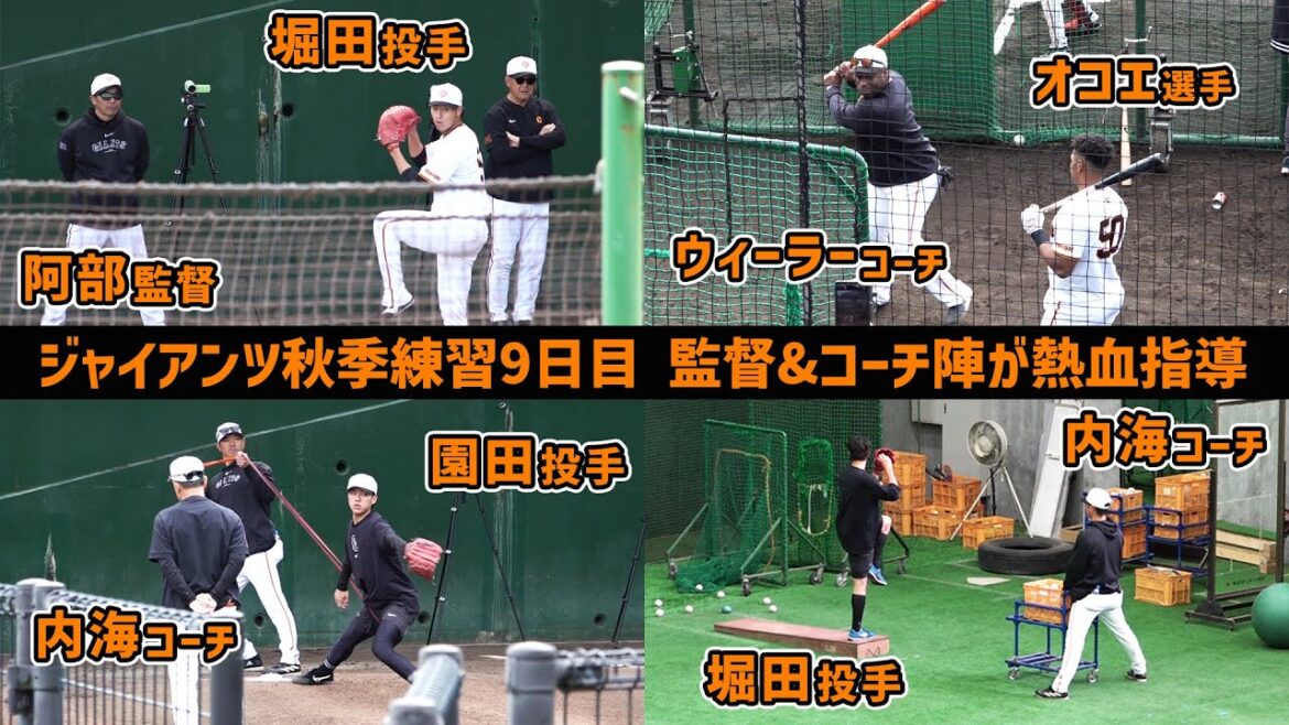 【阿部監督・内海＆ウィーラーコーチら】監督＆コーチ陣が熱血指導  巨人秋季練習9日目