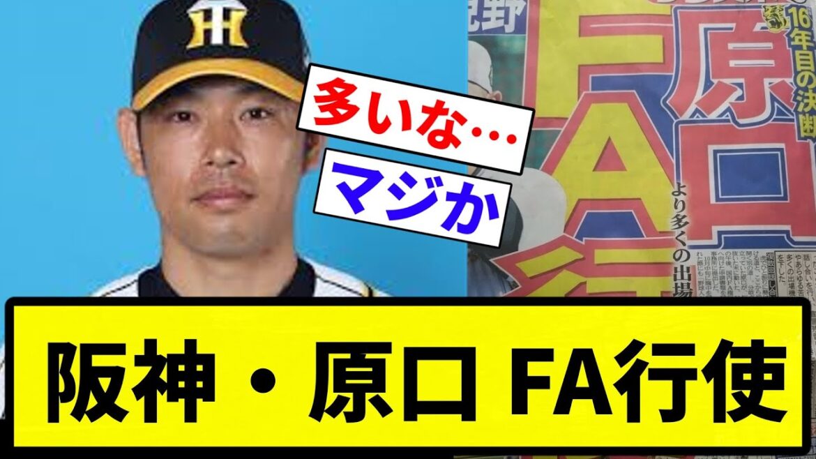 【こっちもか!】阪神・原口 FA行使【プロ野球反応集】【1分動画】【プロ野球反応集】 【こっちもか!】阪神・原口 FA行使【プロ野球反応集】【1分動画】【プロ野球反応集】
