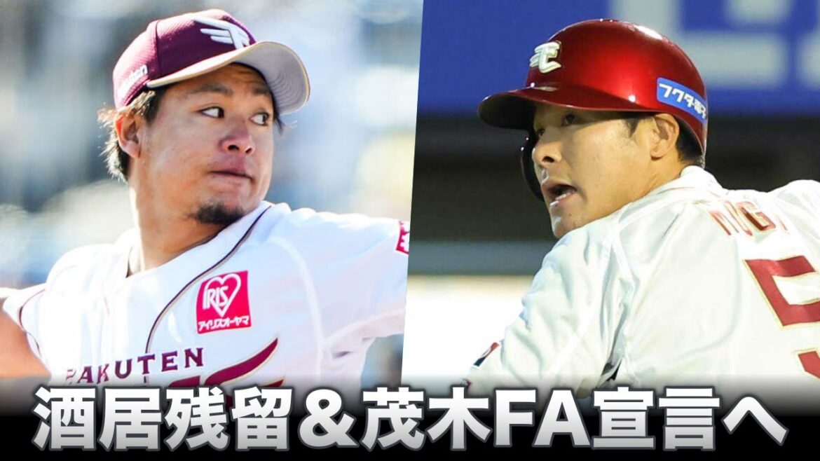 酒居FA宣言せず残留＆茂木FA宣言へ　ヤクルトが最有力か