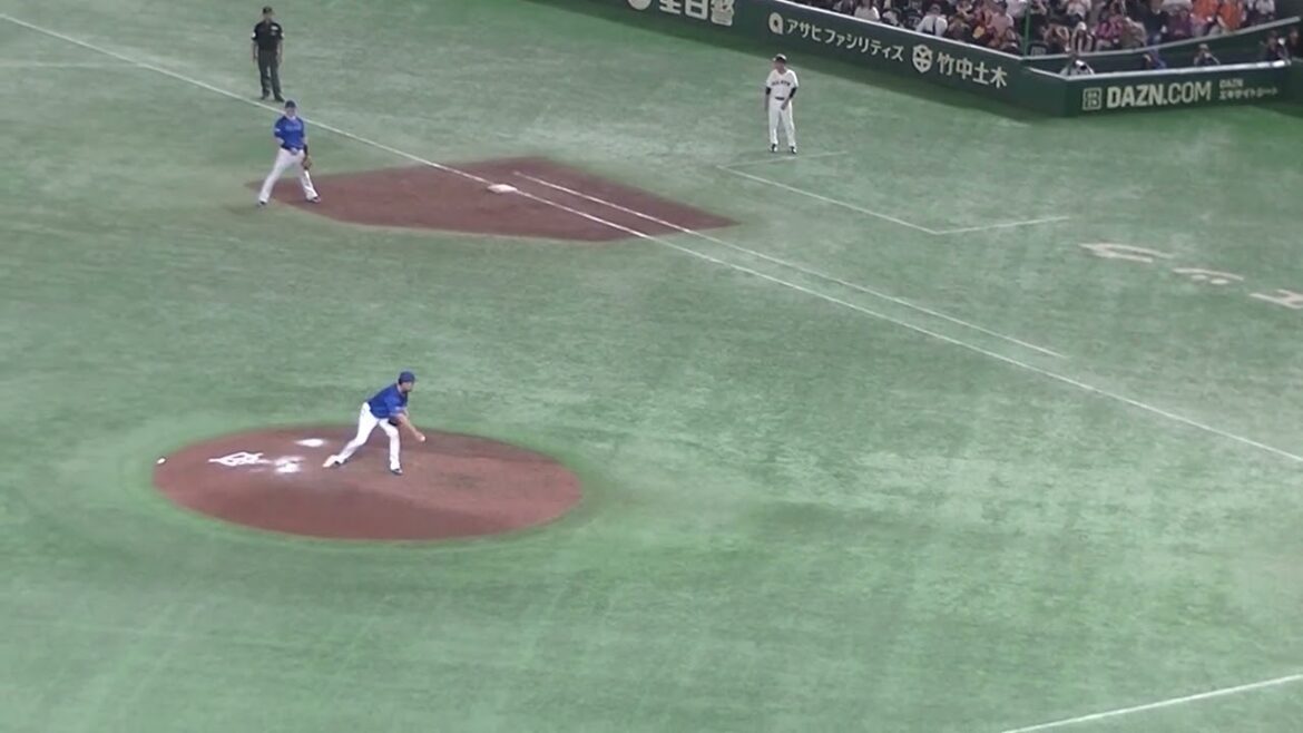門脇誠が伊勢大夢から二塁打を放つ（2024年10月21日 クライマックスS 読売ジャイアンツ 対 横浜DeNAベイスターズ ）